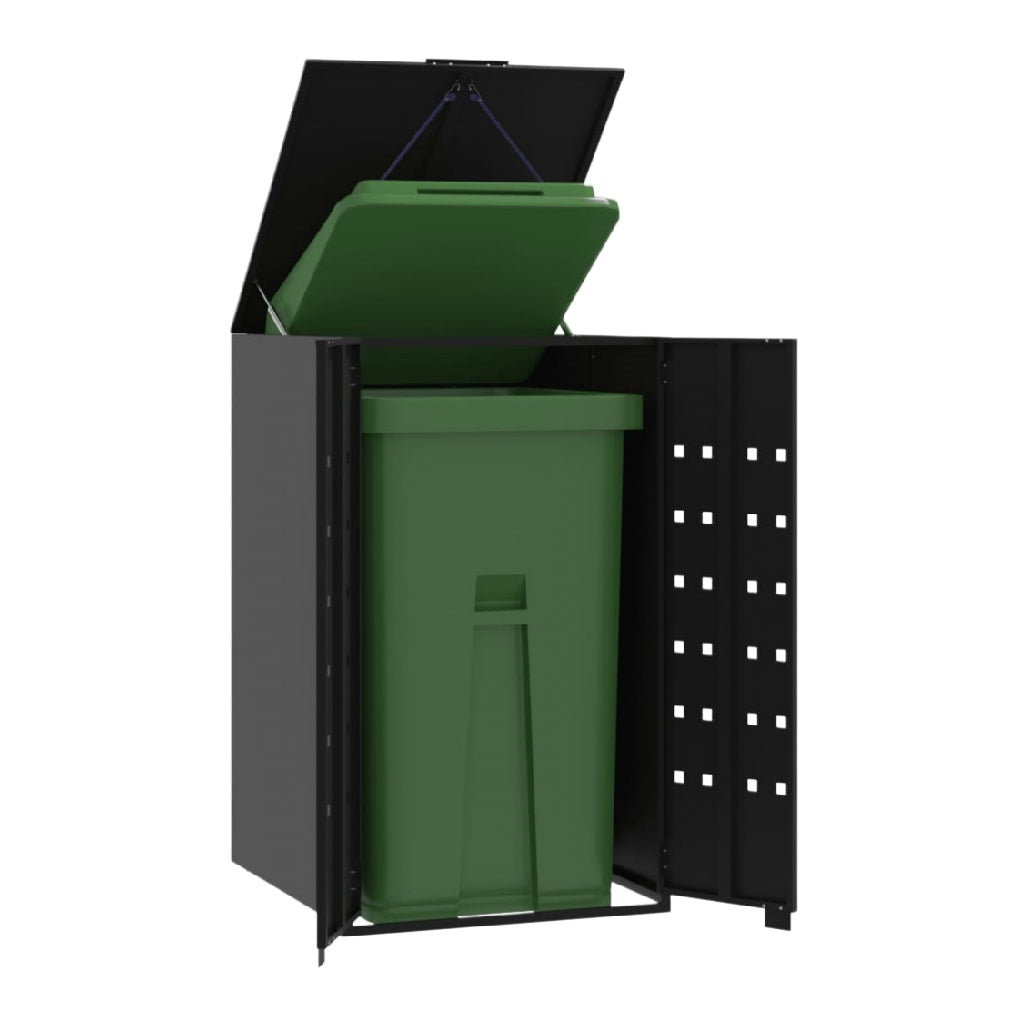 Garden Waste Storage Shed for Outdoor Use in Metal - 60 x 35 x 90